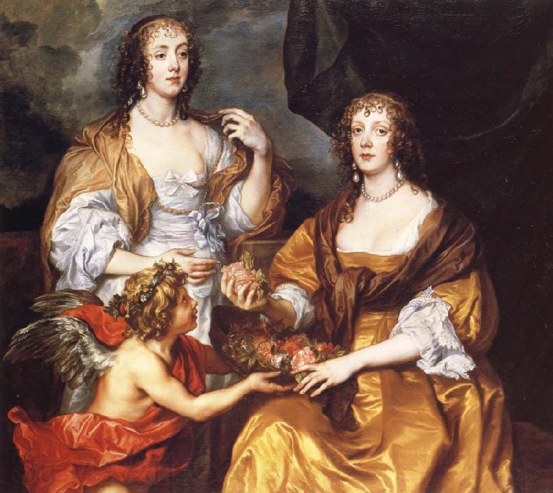 Anthony Van Dyck Lady Elizabeth Thimbelby and Dorothy,Viscountess Andover Spain oil painting art